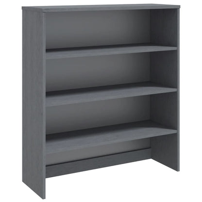 Opzetkast Hamar 90X30X00 Cm Massief Grenenhout Donkergrijs