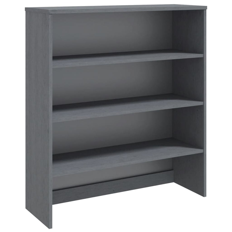 Opzetkast Hamar 90X30X00 Cm Massief Grenenhout Donkergrijs