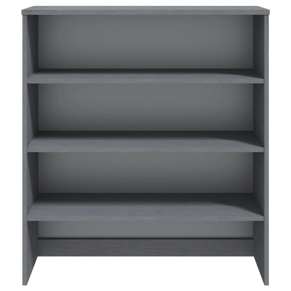 Opzetkast Hamar 90X30X00 Cm Massief Grenenhout Donkergrijs