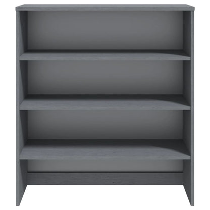 Opzetkast Hamar 90X30X00 Cm Massief Grenenhout Donkergrijs