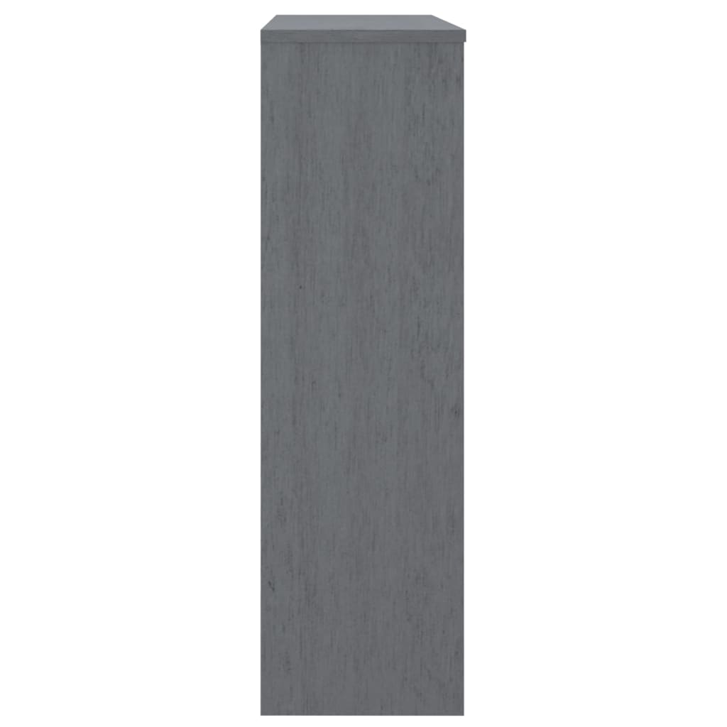 Opzetkast Hamar 90X30X00 Cm Massief Grenenhout Donkergrijs