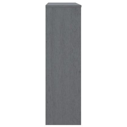 Opzetkast Hamar 90X30X00 Cm Massief Grenenhout Donkergrijs