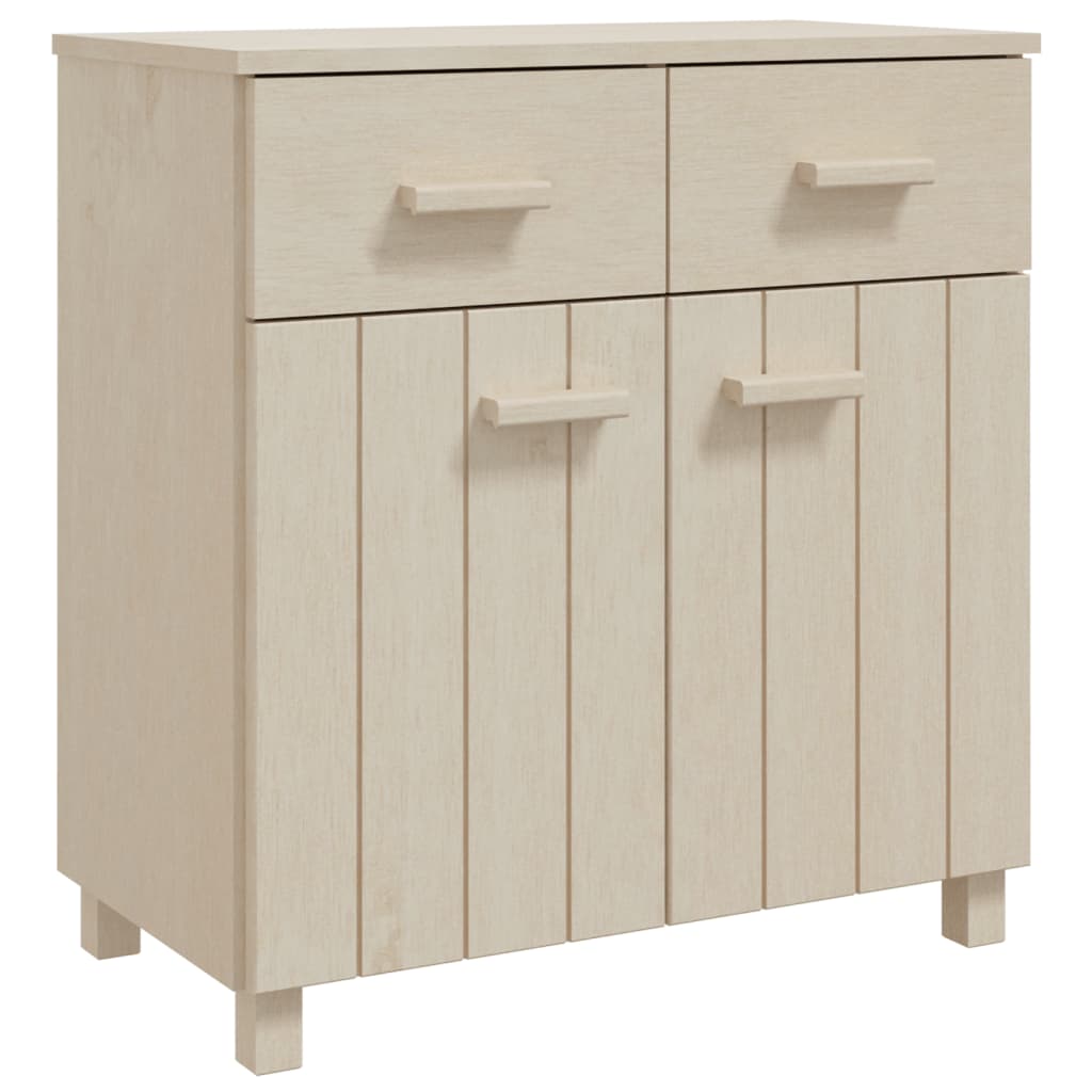 Dressoir Hamar 79X40X80 Cm Massief Grenenhout Honingbruin