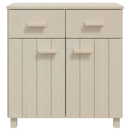 Dressoir Hamar 79X40X80 Cm Massief Grenenhout Honingbruin