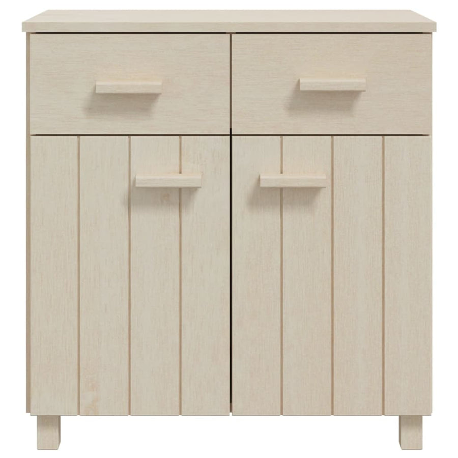 Dressoir Hamar 79X40X80 Cm Massief Grenenhout Honingbruin