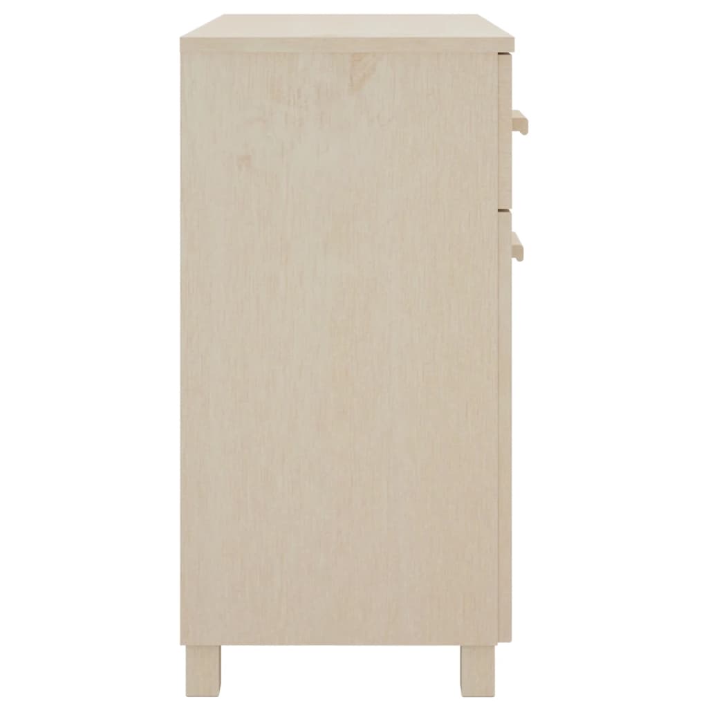 Dressoir Hamar 79X40X80 Cm Massief Grenenhout Honingbruin