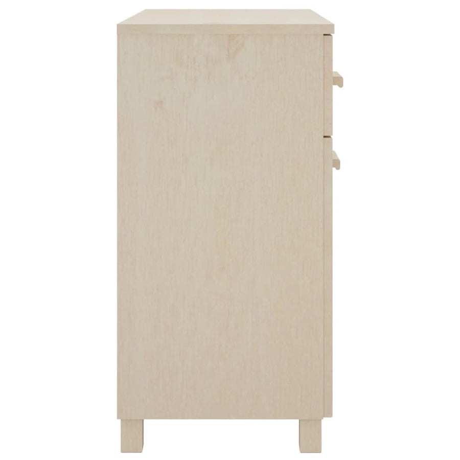 Dressoir Hamar 79X40X80 Cm Massief Grenenhout Honingbruin