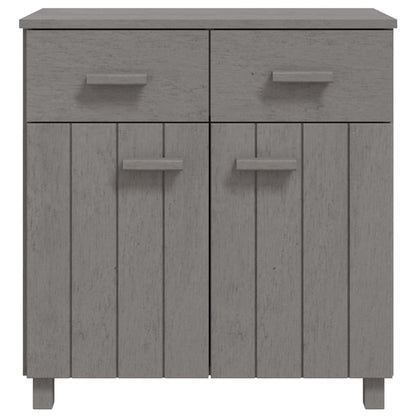 Dressoir Hamar 79X40X80 Cm Massief Grenenhout Lichtgrijs