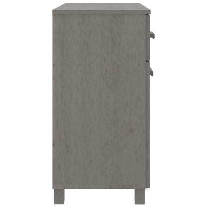 Dressoir Hamar 79X40X80 Cm Massief Grenenhout Lichtgrijs