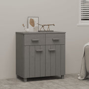 Sideboard HAMAR 79x40x80 cm solid pine light grey