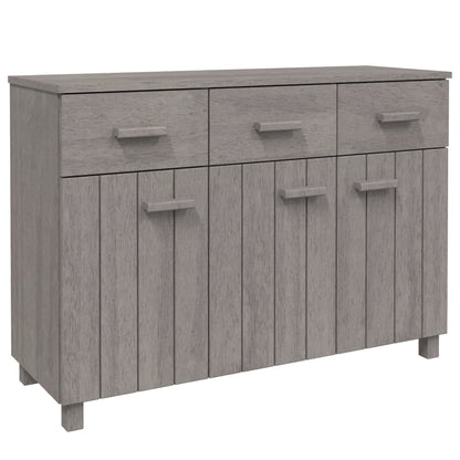 Dressoir Hamar 113X40X80 Cm Massief Grenenhout Lichtgrijs