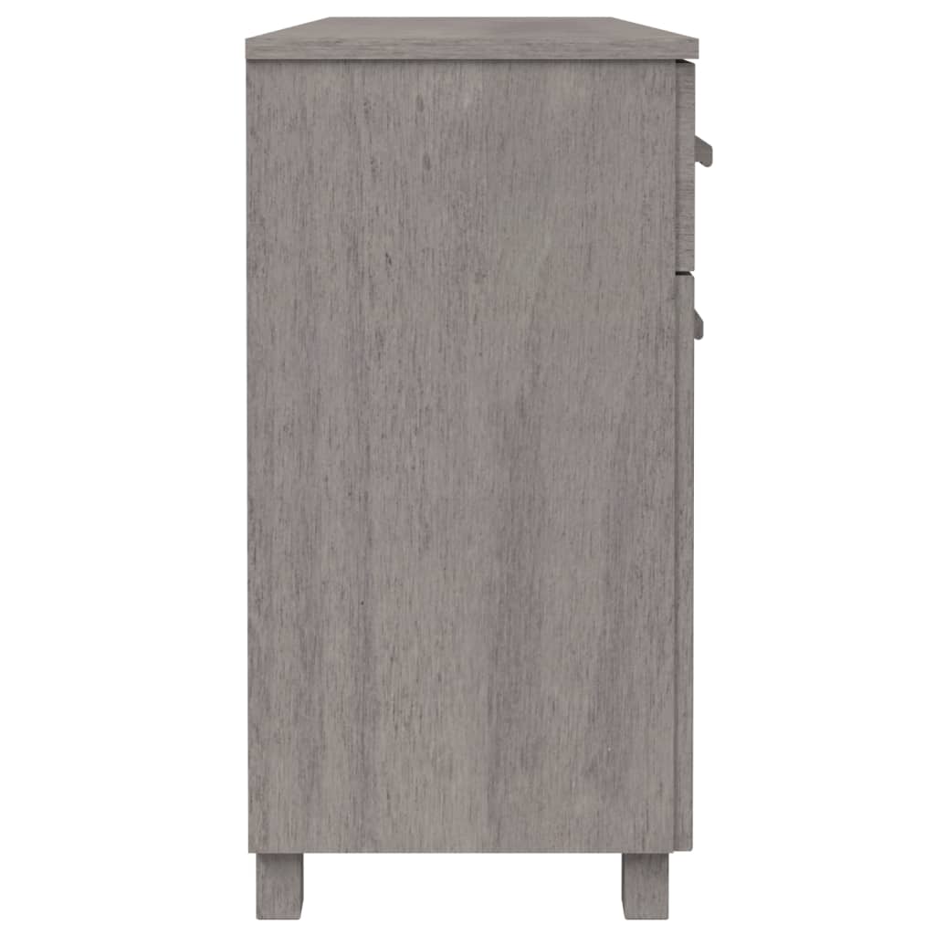 Dressoir Hamar 113X40X80 Cm Massief Grenenhout Lichtgrijs