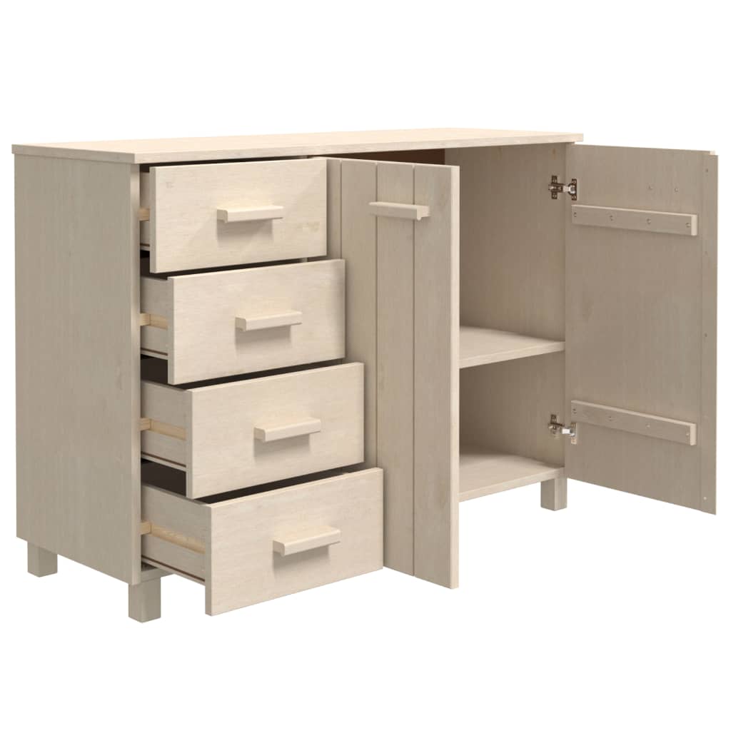 Dressoir HAMAR 113x40x80 cm massief grenenhout honingbruin