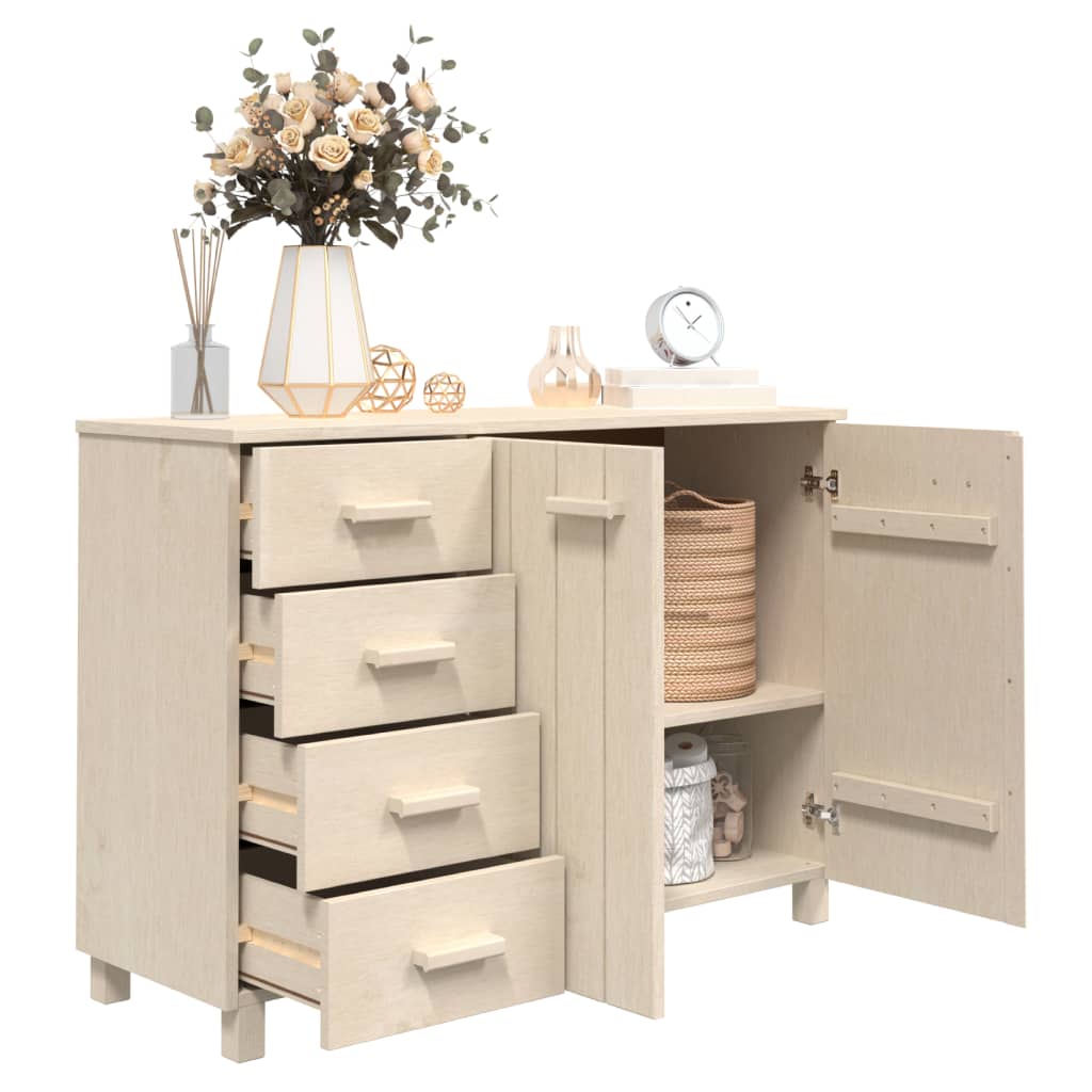 Dressoir HAMAR 113x40x80 cm massief grenenhout honingbruin