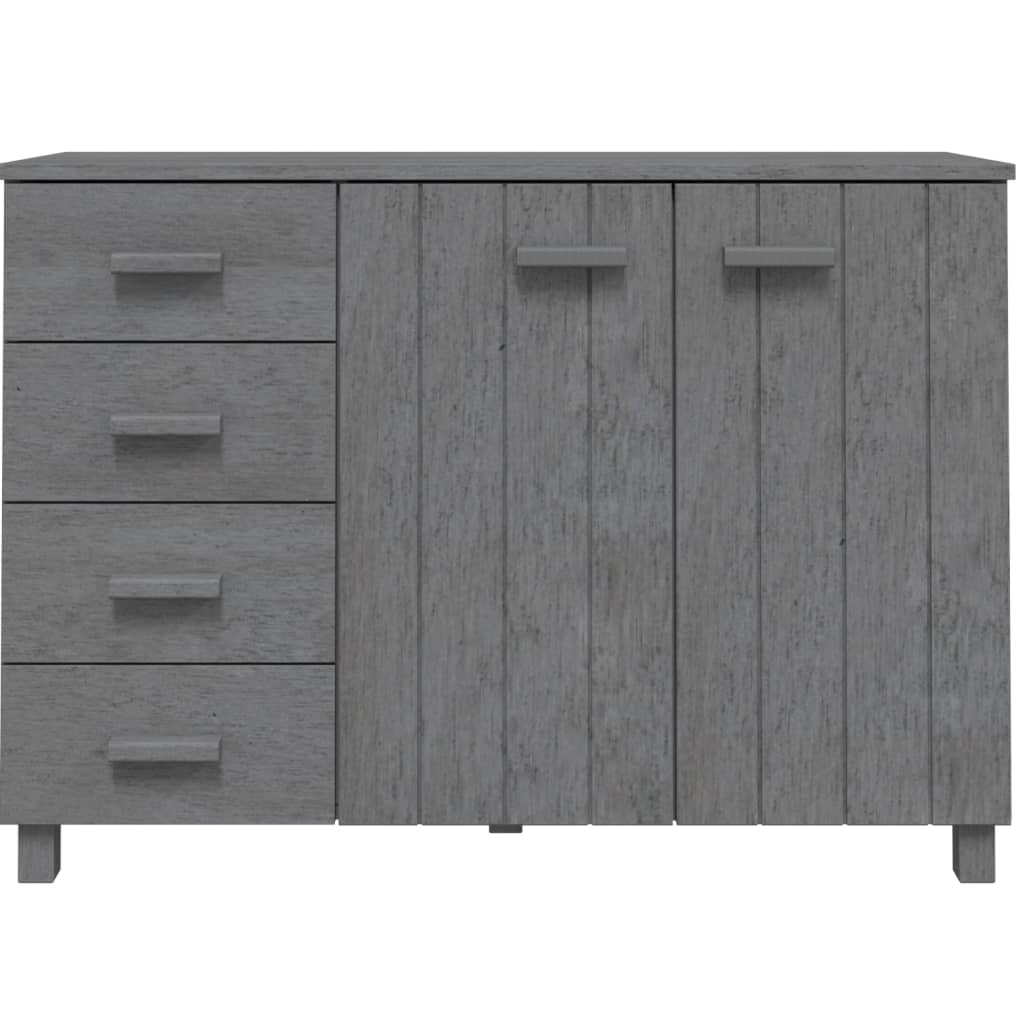 Dressoir Hamar 113X40X80 Cm Massief Grenenhout Donkergrijs