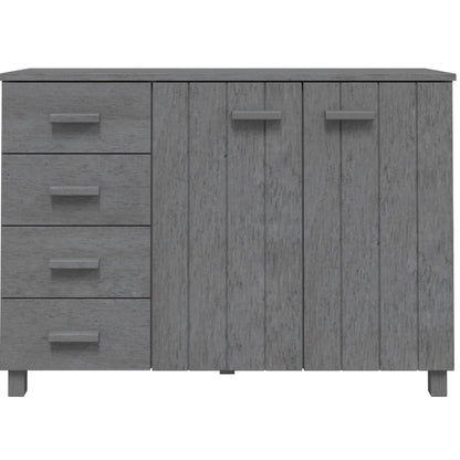 Dressoir Hamar 113X40X80 Cm Massief Grenenhout Donkergrijs