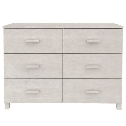 Dressoir Hamar 113X40X80 Cm Massief Grenenhout Wit