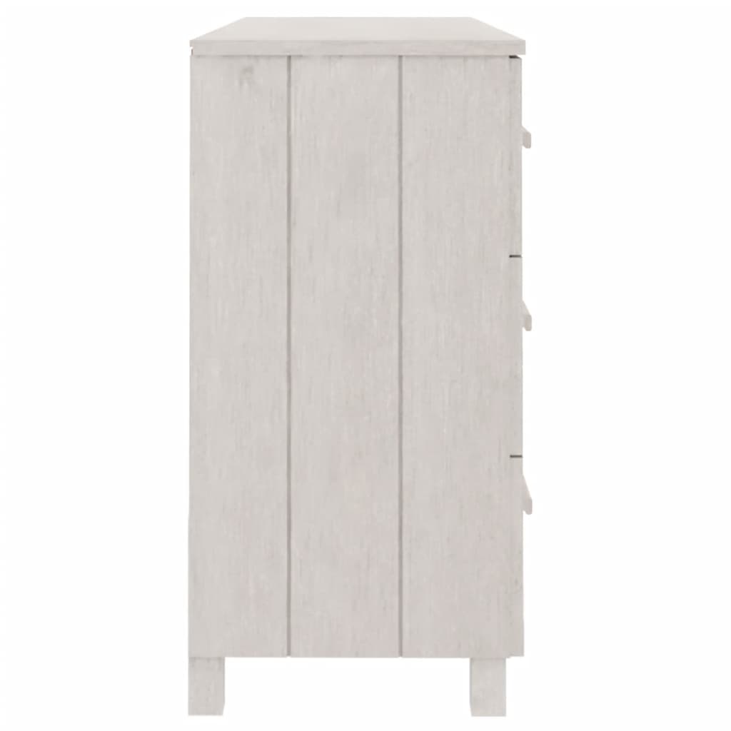 Dressoir Hamar 113X40X80 Cm Massief Grenenhout Wit