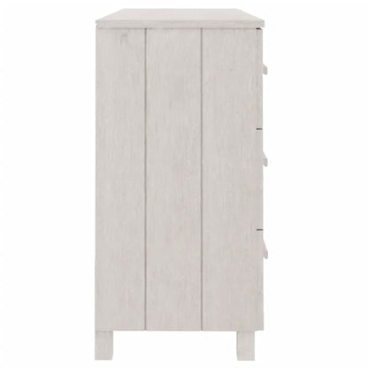 Dressoir Hamar 113X40X80 Cm Massief Grenenhout Wit