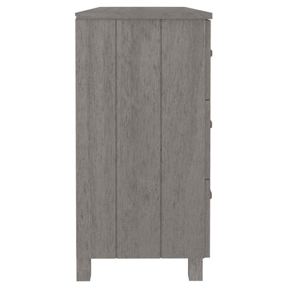 Dressoir Hamar 113X40X80 Cm Massief Grenenhout Lichtgrijs