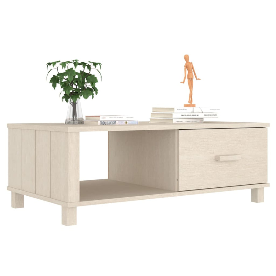 Salontafel Hamar 00X55X35 Cm Massief Grenenhout Honingbruin