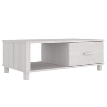 Salontafel Hamar 00X55X35 Cm Massief Grenenhout Wit