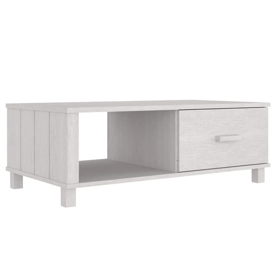 Salontafel Hamar 00X55X35 Cm Massief Grenenhout Wit