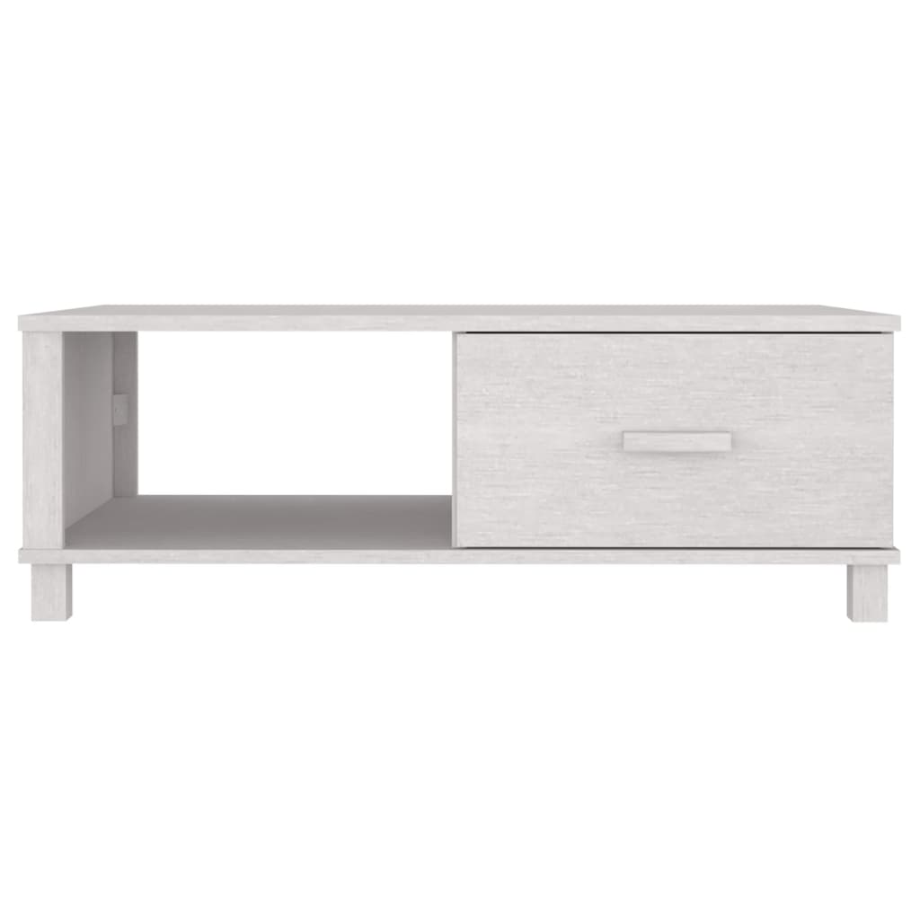 Salontafel Hamar 00X55X35 Cm Massief Grenenhout Wit
