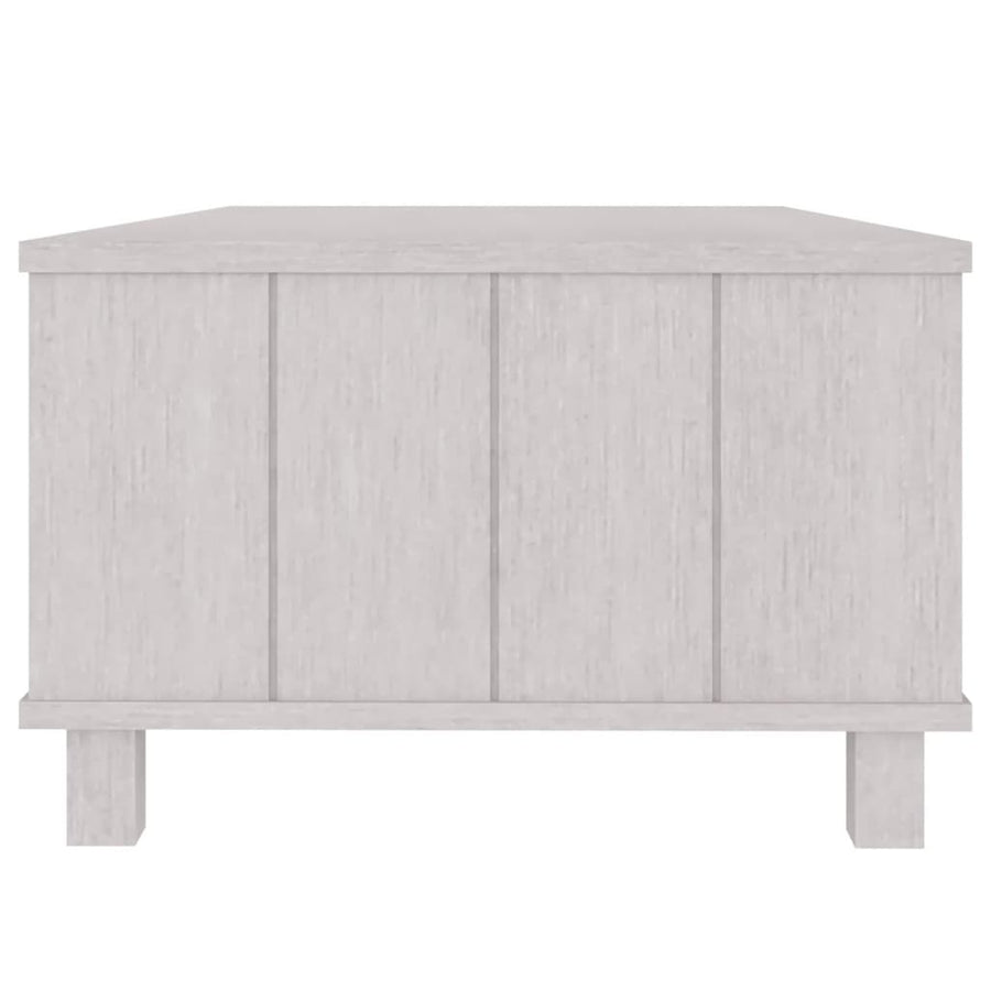 Salontafel Hamar 00X55X35 Cm Massief Grenenhout Wit