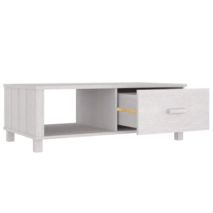 Salontafel Hamar 00X55X35 Cm Massief Grenenhout Wit