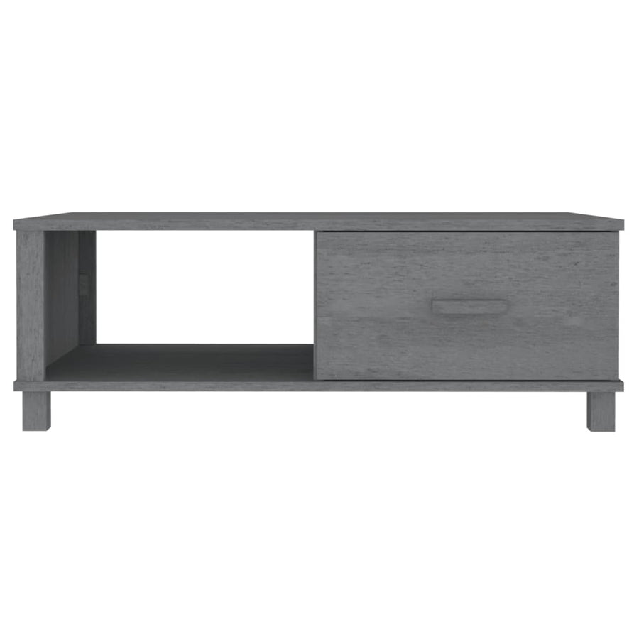 Salontafel Hamar 00X55X35 Cm Massief Grenenhout Donkergrijs