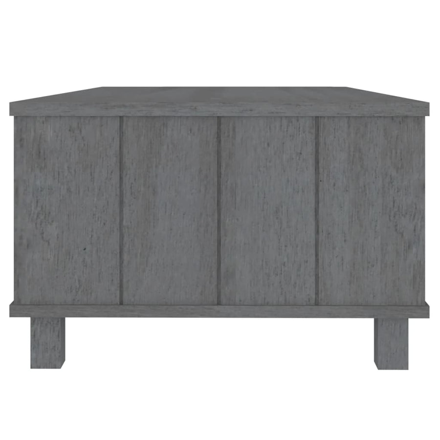 Salontafel Hamar 00X55X35 Cm Massief Grenenhout Donkergrijs