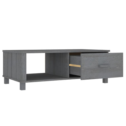 Salontafel Hamar 00X55X35 Cm Massief Grenenhout Donkergrijs