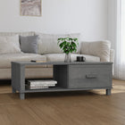 Salontafel 100x55x35 cm massief grenenhout donkergrijs