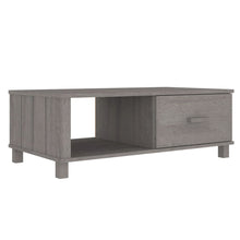 Salontafel Hamar 00X55X35 Cm Massief Grenenhout Lichtgrijs