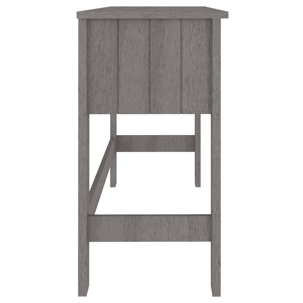 Bureau Hamar 110X40X75 Cm Massief Grenenhout Lichtgrijs