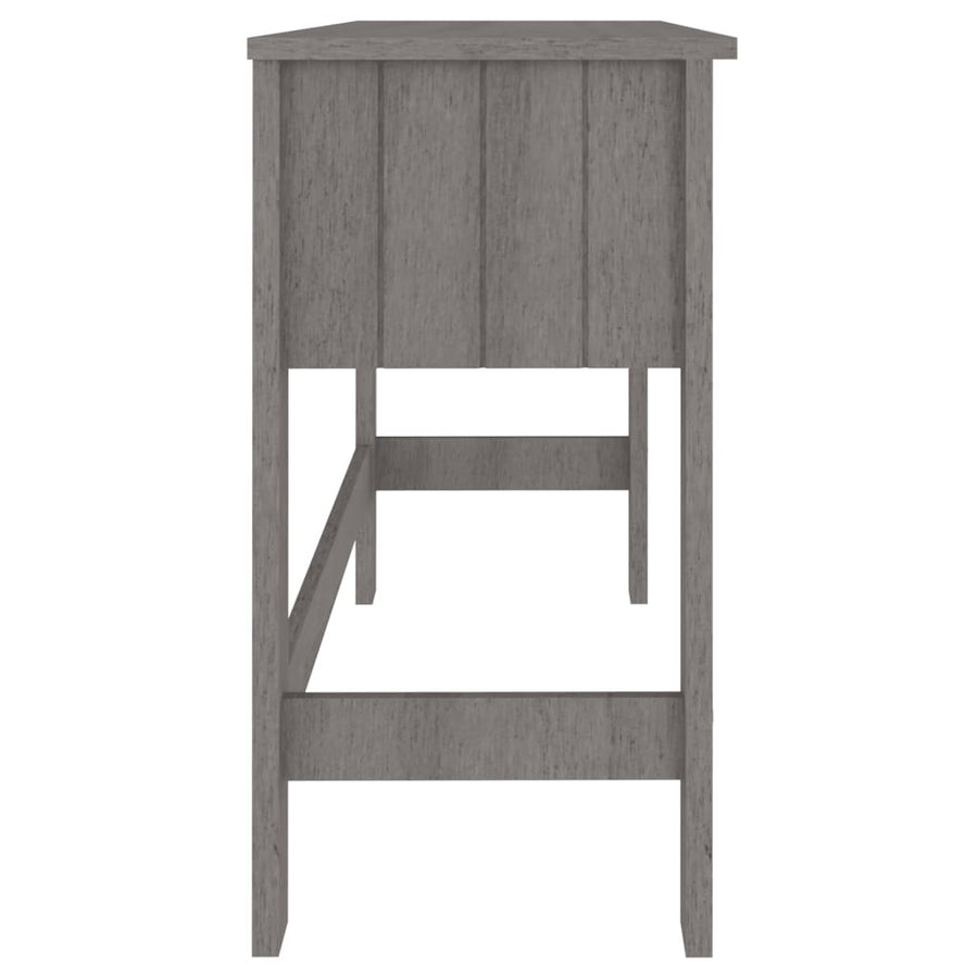Bureau Hamar 110X40X75 Cm Massief Grenenhout Lichtgrijs