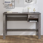 Bureau Hamar 110X40X75 Cm Massief Grenenhout Lichtgrijs