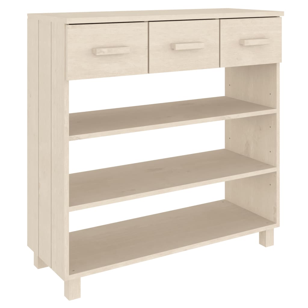 Wandtafel Hamar 90X35X90 Cm Massief Grenenhout Honingbruin
