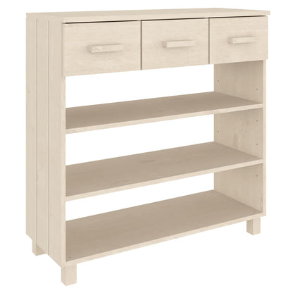 Wandtafel Hamar 90X35X90 Cm Massief Grenenhout Honingbruin