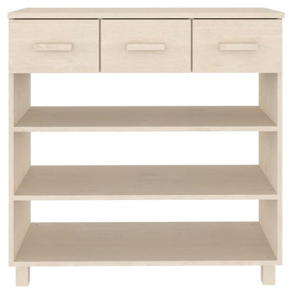 Wandtafel Hamar 90X35X90 Cm Massief Grenenhout Honingbruin