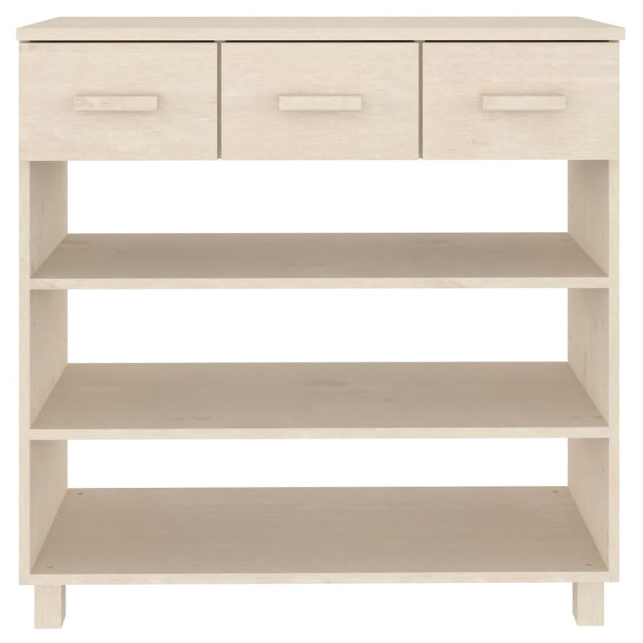 Wandtafel Hamar 90X35X90 Cm Massief Grenenhout Honingbruin