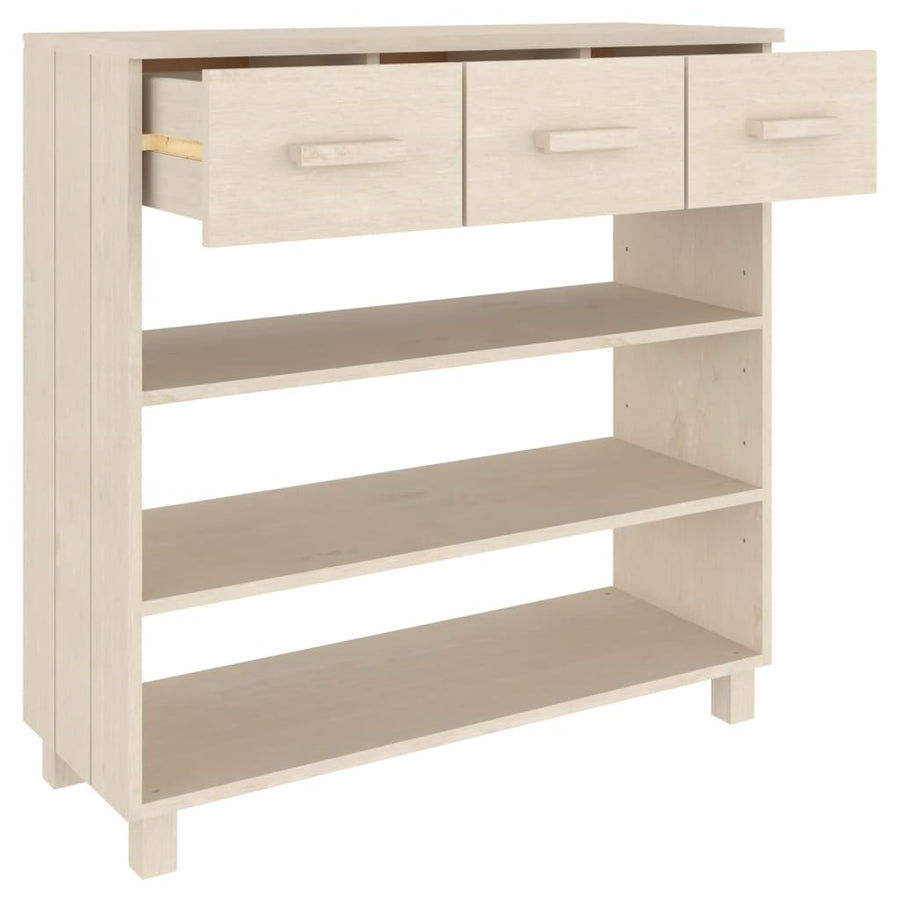 Wandtafel Hamar 90X35X90 Cm Massief Grenenhout Honingbruin