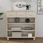 Console table HAMAR 90x35x90 cm solid pine honey brown
