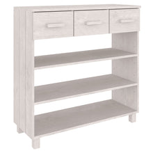 Wandtafel Hamar 90X35X90 Cm Massief Grenenhout Wit