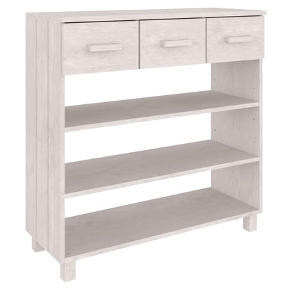 Wandtafel Hamar 90X35X90 Cm Massief Grenenhout Wit