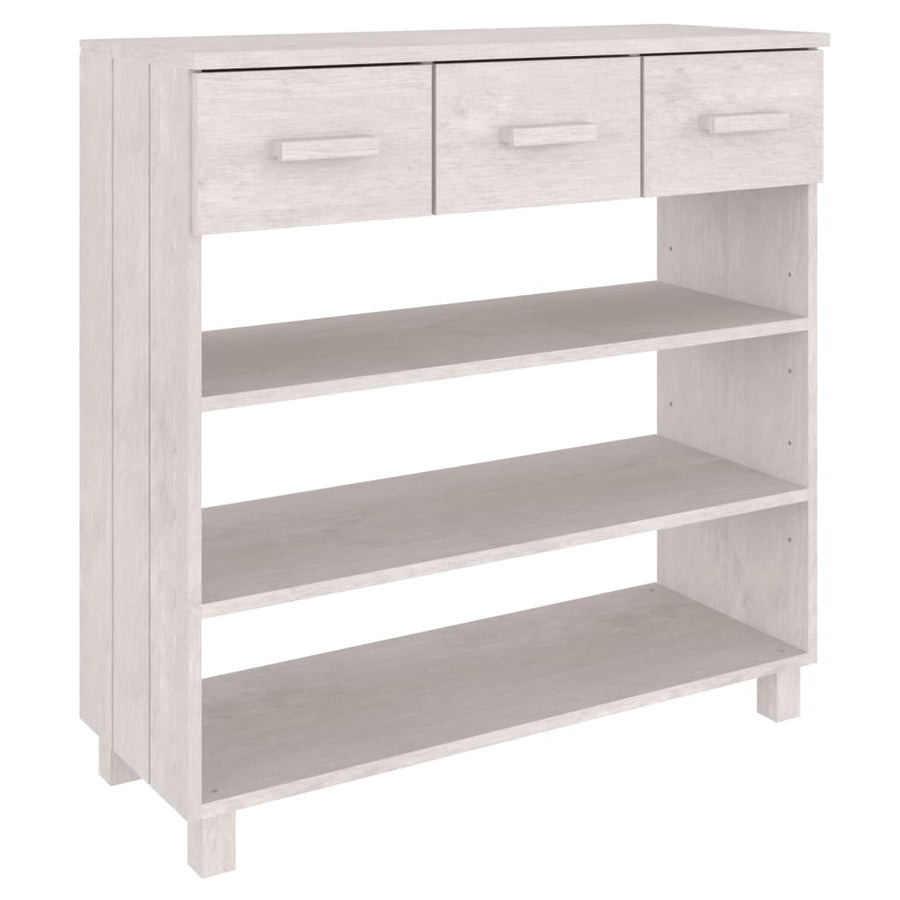 Wandtafel Hamar 90X35X90 Cm Massief Grenenhout Wit