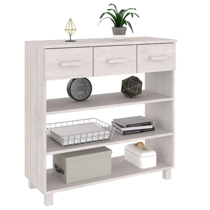 Wandtafel Hamar 90X35X90 Cm Massief Grenenhout Wit