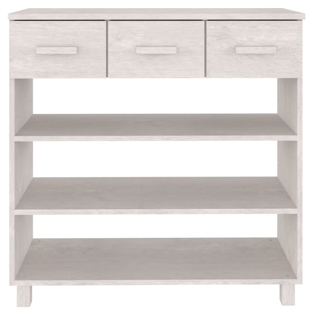 Wandtafel Hamar 90X35X90 Cm Massief Grenenhout Wit