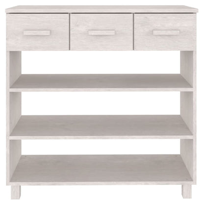 Wandtafel Hamar 90X35X90 Cm Massief Grenenhout Wit